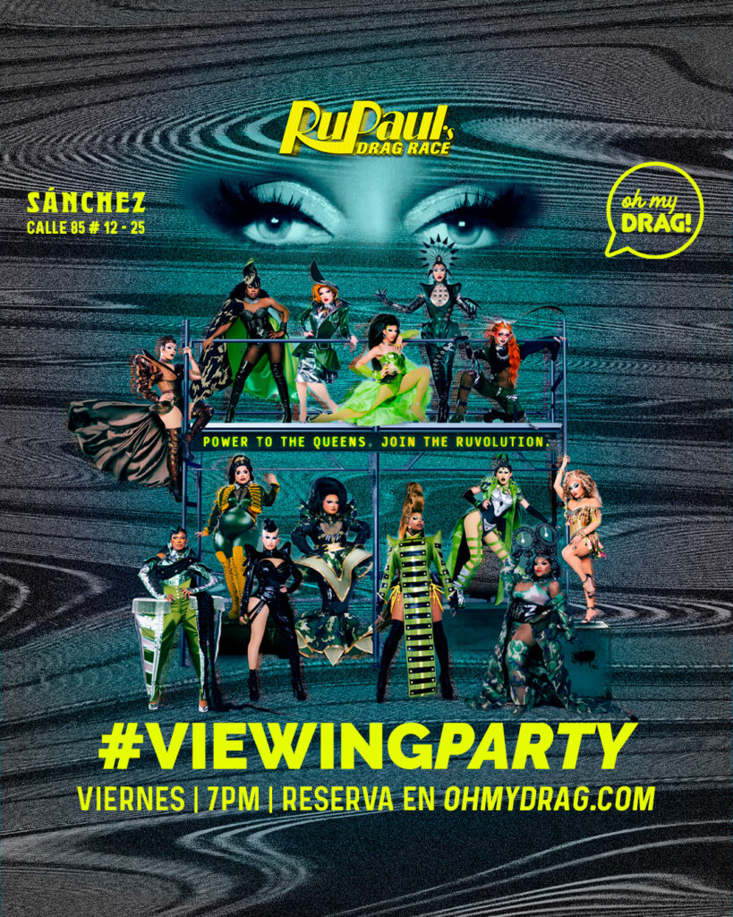 Rupaul's Drag Race season 16 Oh My Drag Shows Colombia viewing party bogota Sánchez cerveceria